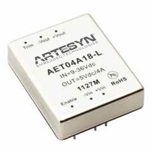 Инкапсулированный преобразователь постоянного тока серии AETв металлическом корпусепромышленныйдля телекоммуникационного оборудования