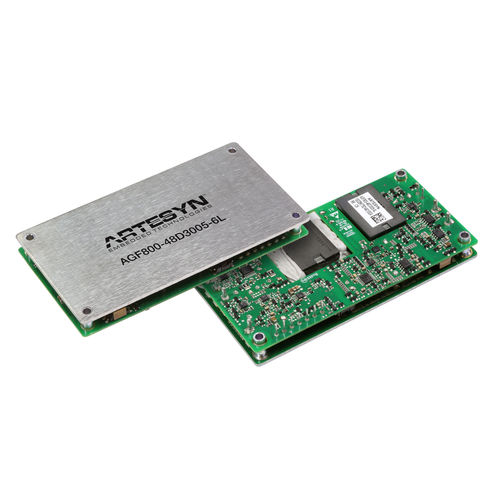 Инкапсулированный преобразователь постоянного тока AGF800, диапазон входного напряжения 2:1, для телекоммуникационного оборудования