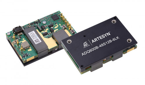 Encapsulated DC-DC преобразователь серии ADQ600Bрегулируемыйдля телекоммуникационного оборудованияизолированный