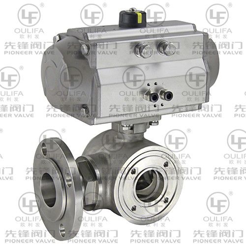 Шаровой кран XQ75F-150Lbпневматический с электроприводомфланец