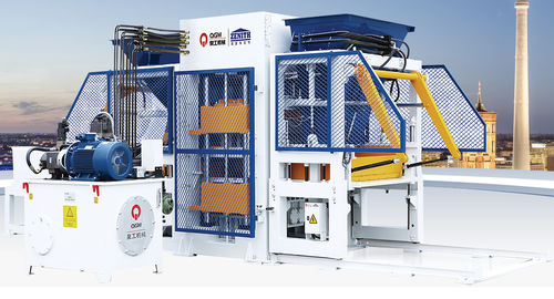 Машина для производства бетонных блоков QT10стационарная