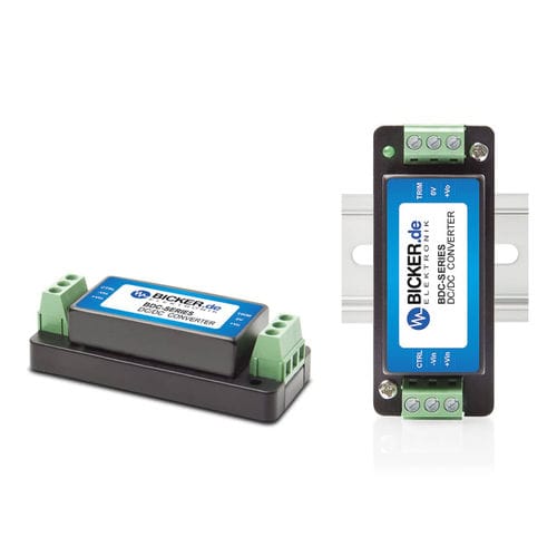 Закрытый преобразователь постоянного тока BDCD-50xxC/T, инкапсулированный, с регулированием на DIN-рейке