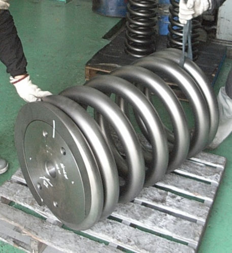 Удлинение пружины сжатия, страховочный трос