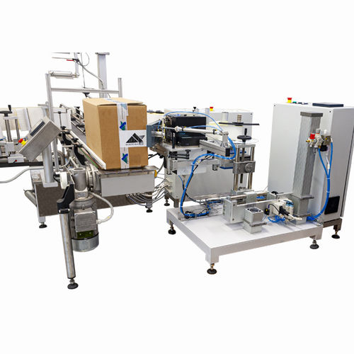 Картонная коробка для принтера-аппликатора боковой этикетки