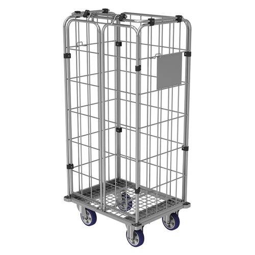 Текстильный рулонный контейнер 8060-1,77полка из проволочной сетки