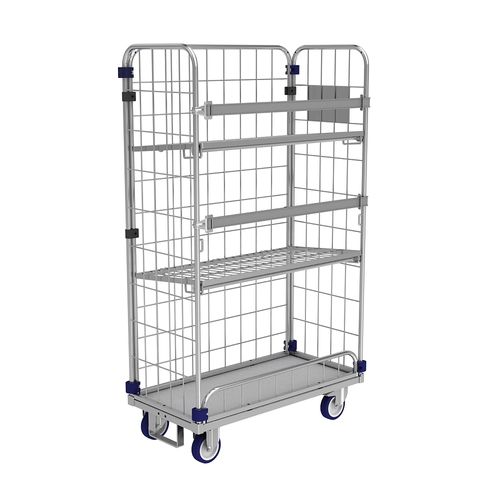 Контейнер рулонный текстильный КМ 9346-1,61полка-сетка с пластиковым основанием