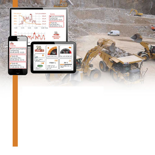 Система контроля расхода топлива для грузовых автомобилейдля строительной отраслибеспроводная