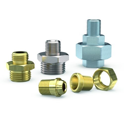 Ниппель с двойной резьбой, нержавеющая сталь, латунь