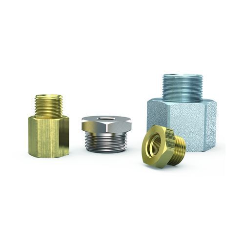 Ниппель переходной из нержавеющей стали с резьбой из латуни