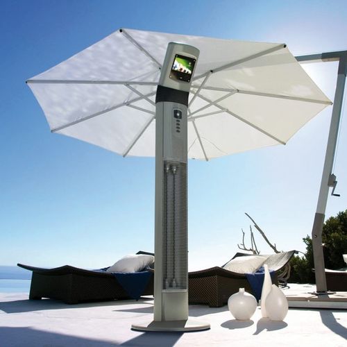 Отопление инфракрасным обогревателем Афина снаружи