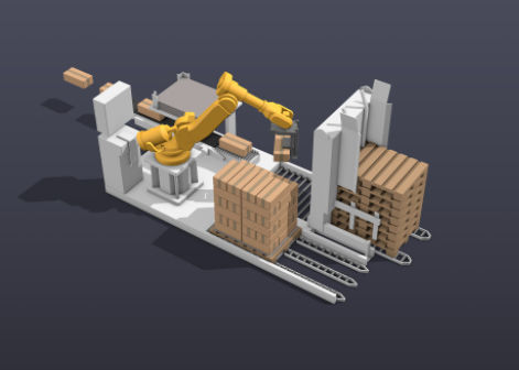 Система паллетизации коробок i-Lease