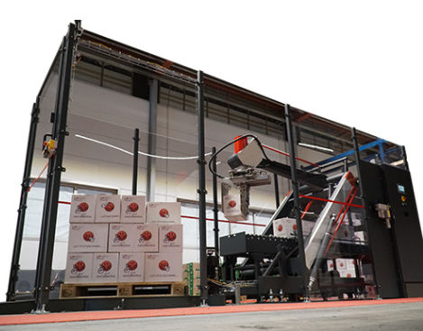 Система паллетирования коробок Stack-Mateдля пищевой промышленности