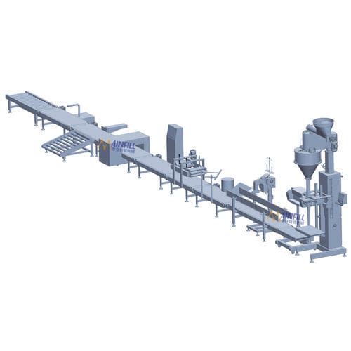 Bag packaging line