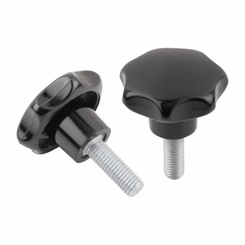 Ручка с резьбой DIN 6336звездапластиксо шпилькой