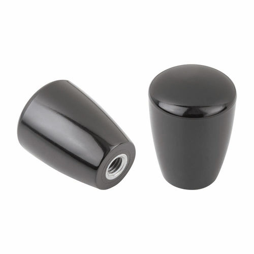 Ручка с резьбой EH 4520круглаяпластиклатунь