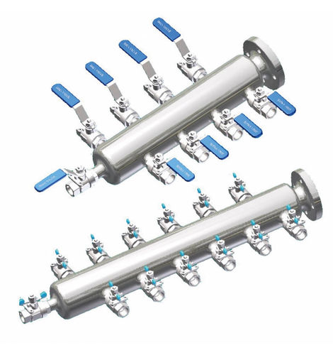 Многоканальный коллектор серии AHM из нержавеющей стали для распределения масла