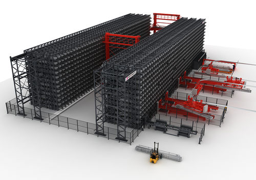Вертикальная автоматическая система хранения Honeycombгоризонтальнаядля листового металладля профилей