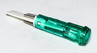 3510006700- INDICATOR 230V NEON GREEN 6.3 QC-TABS