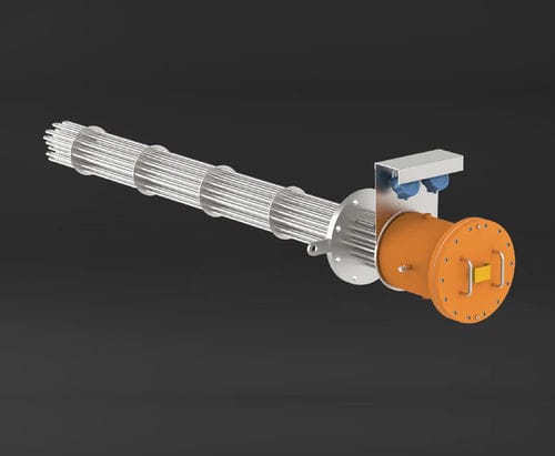 Погружной фланец жидкостного нагревателя