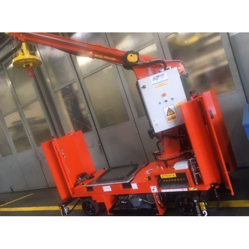 Электрический самоходный прицеп 2-осныйдля тяжелых грузовмодульный