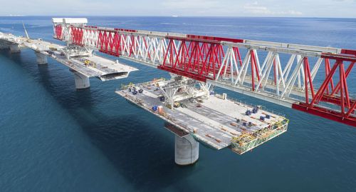 Span-by-span launching gantry SLG 320for bridge construction
