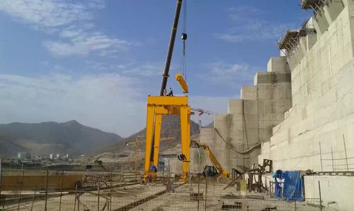 Rail-mounted gantry crane RGC 250/10for civil works