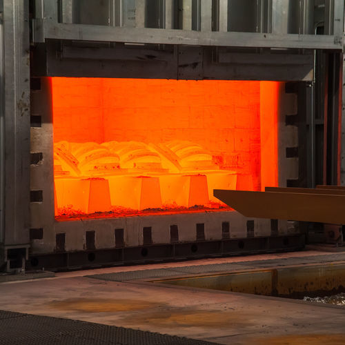 Heat treatment furnace mufflecontinuous