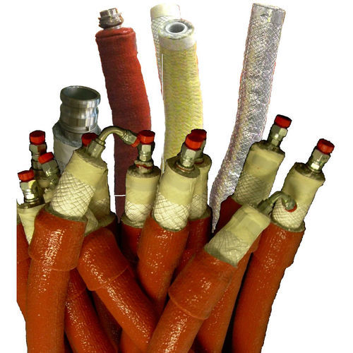 Термозащитный рукав в оплетке для кабелейиз огнестойкой ткани