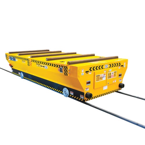 Тележка с рельсовыми направляющими электрическая