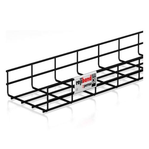 Wire basket cable tray Rejiband BLACK C8mesh