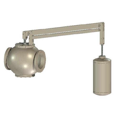 Дисковый клапан с поплавковым регулированием