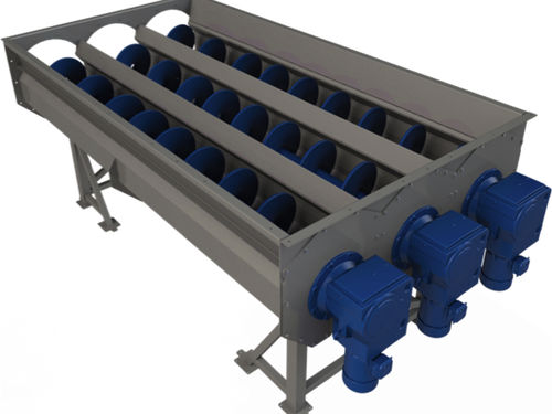 Винтовой конвейер спирально-сквозной передачи