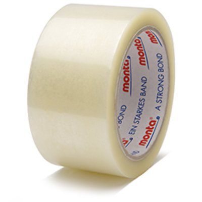 Клейкая лента упаковочная MONTA 303уплотнительнаякоричневаяпрозрачная