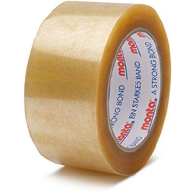Клейкая лента упаковочная MONTA 342полипропиленрезинапрозрачная