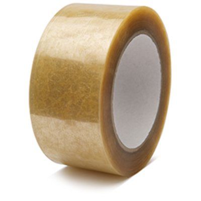 Клейкая лента упаковочная MONTA 370полиэстеррезинабелая