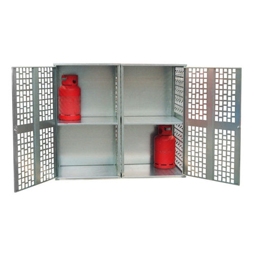 Интермодальный контейнер из оцинкованной стали 1041102для хранения газовых баллоновзапираемый