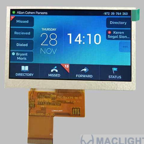 Модуль дисплея LCD/TFT MLT043R40-7colorcustom480 x 272
