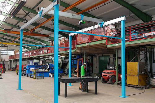 Кран козловой электрический 550 100алюминий