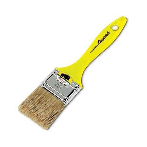 Кисть плоская малярная серии 532 с пластиковой ручкой.