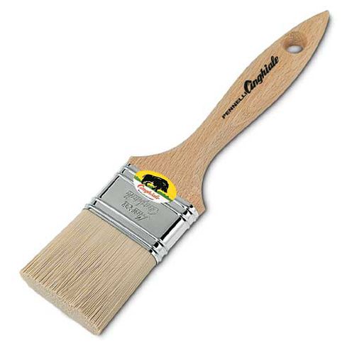 Кисть плоская для снятия краски серии 500, с деревянной ручкой.