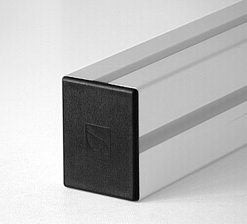 Зажимная заглушка 1207прямоугольнаяABSдля концов профиля