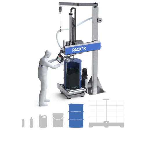 Полуавтоматическая разливочная машина FLEXEO-Ddrumдля химических продуктов для вязких продуктов