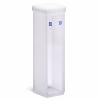 5061-3387- Rectangular macro cell, quartz, open top with PTFE lid supplied, 10 mm pathlength, 3.5 mL, 1/pk. Suits all Agilent UV-Vis spectrophotometers