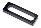 5061-3390- Spacer for 5 mm pathlength macro cell, when fitted in standard 12.5 x 12.5 mm cell holder, black anodized aluminum
