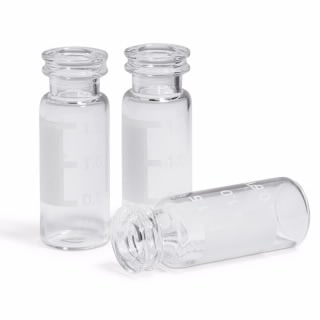 5182-0546- Vial, snap top, 2 mL, clear, write-on spot, 100/pk. Vial size: 12 x 32 mm (11 mm cap)