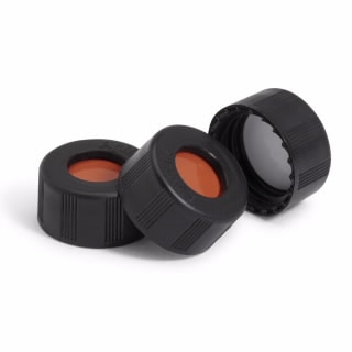 5185-5838- Крышка, винт, черный, ПТФЭ/красный силикон, 100 шт./уп. Размер крышки: 12 мм