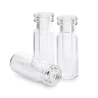 5188-6593- Vial, snap top, with fixed insert, clear, 300 µL insert volume, 100/pk. Vial size: 12 x 32 mm (11 mm cap)