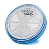 5190-5116- Captiva Premium Syringe Filter, methacrylate butadiene styrene (MBS) housing, cellulose acetate (CA) membrane, 28 mm diameter, 0.2 µm pore size, 100/pk