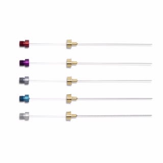 5191-5878- SPME fiber selection set 1, 10 mm, 5/pk. Fber thickness – PDMS 100 µm, acrylate 85 µm, CWR 95 µm, DVB/CWR/PDMS 80 µm, DVB 65 µm