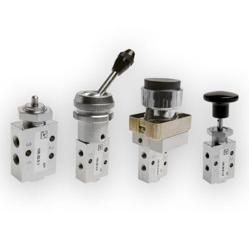 Золотниковый пневматический гидрораспределитель серии 105ручноймеханический3ходовой